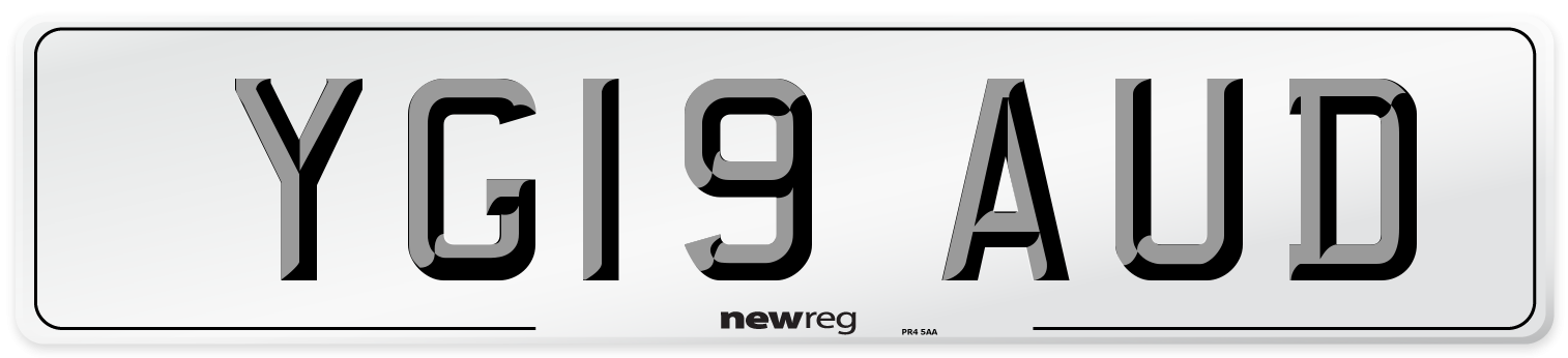YG19 AUD Number Plate from New Reg